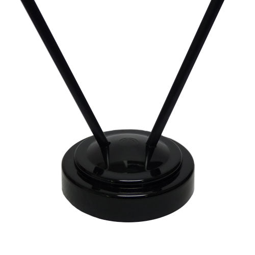 2 hole black plastic base for 4x6 flags