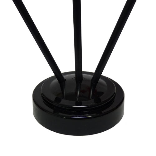 3 hole black plastic base for 4x6 flags