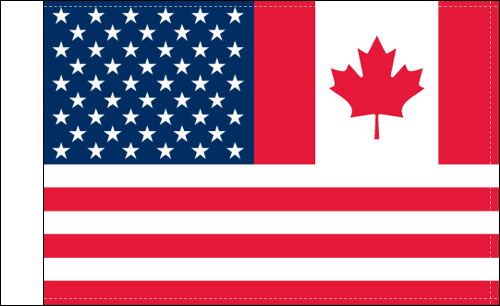 Canada/USA Combo Flag