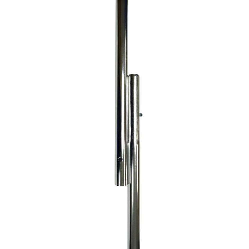 8'x1" silver aluminum pole, 2 pce