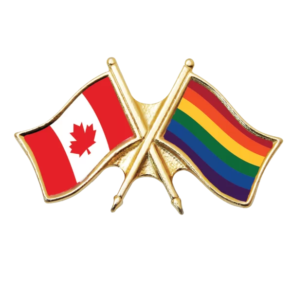 Canada/Pride Crossed Pin
