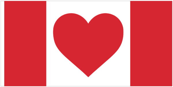 Heart Canada Flag