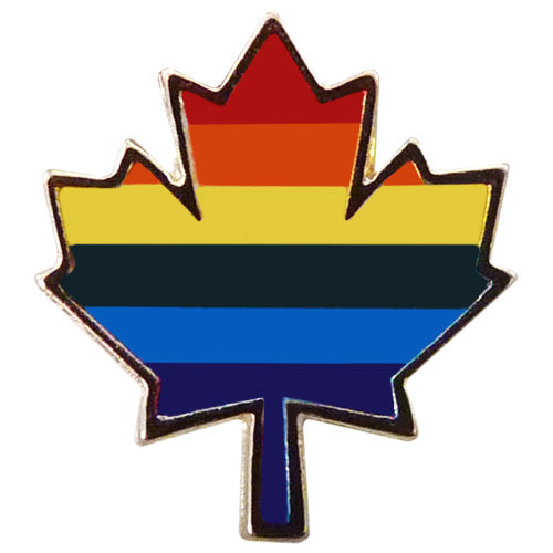 Pride Maple Leaf Pin