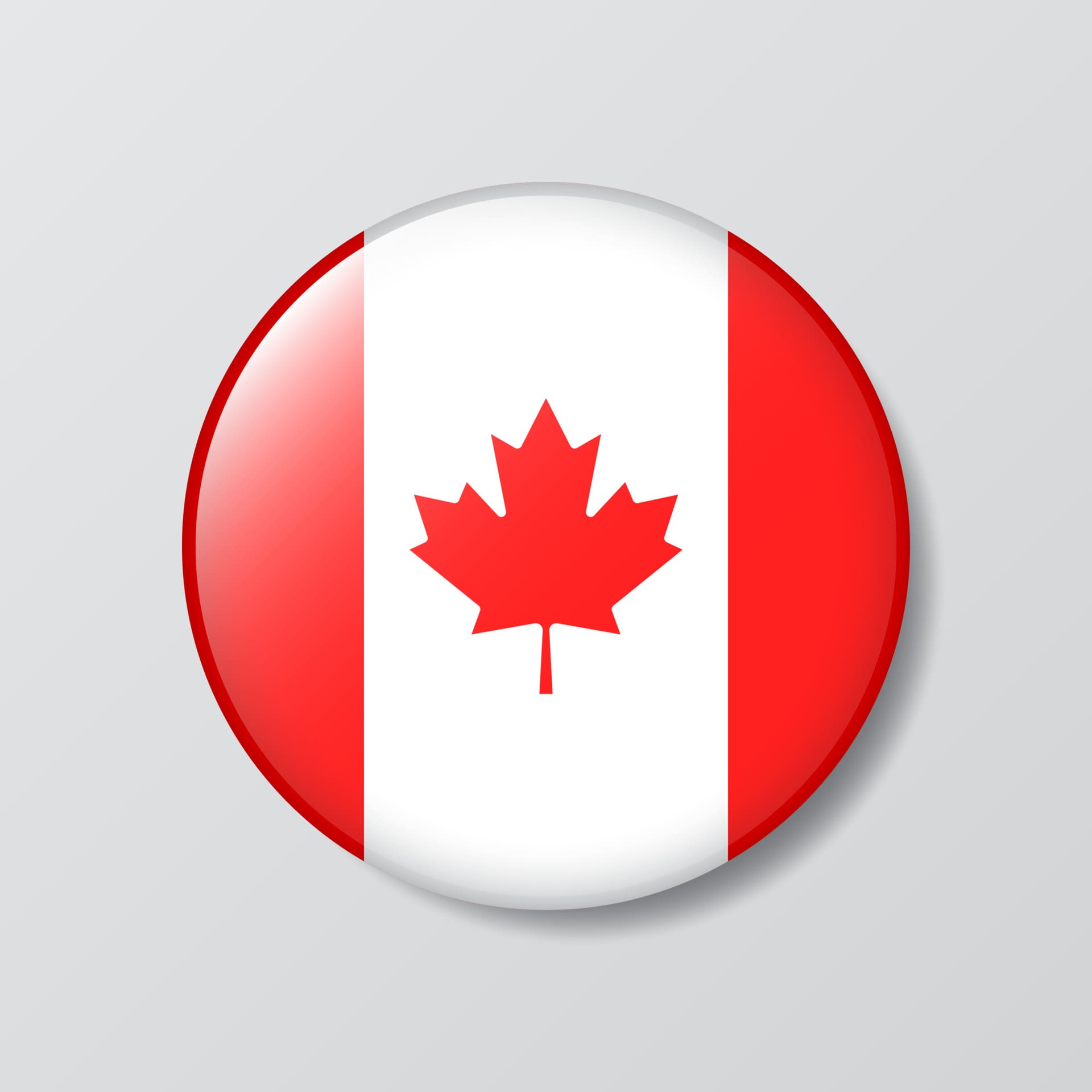 Canada Button 1.5" round