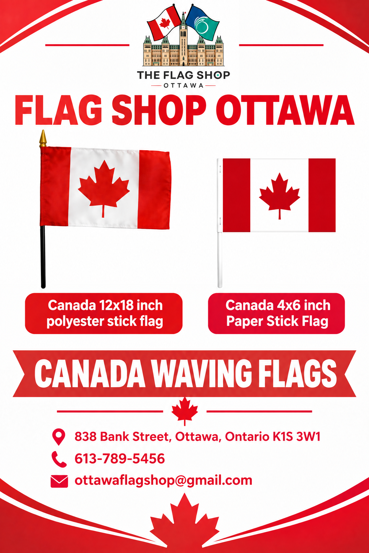 Canada Waving Flags