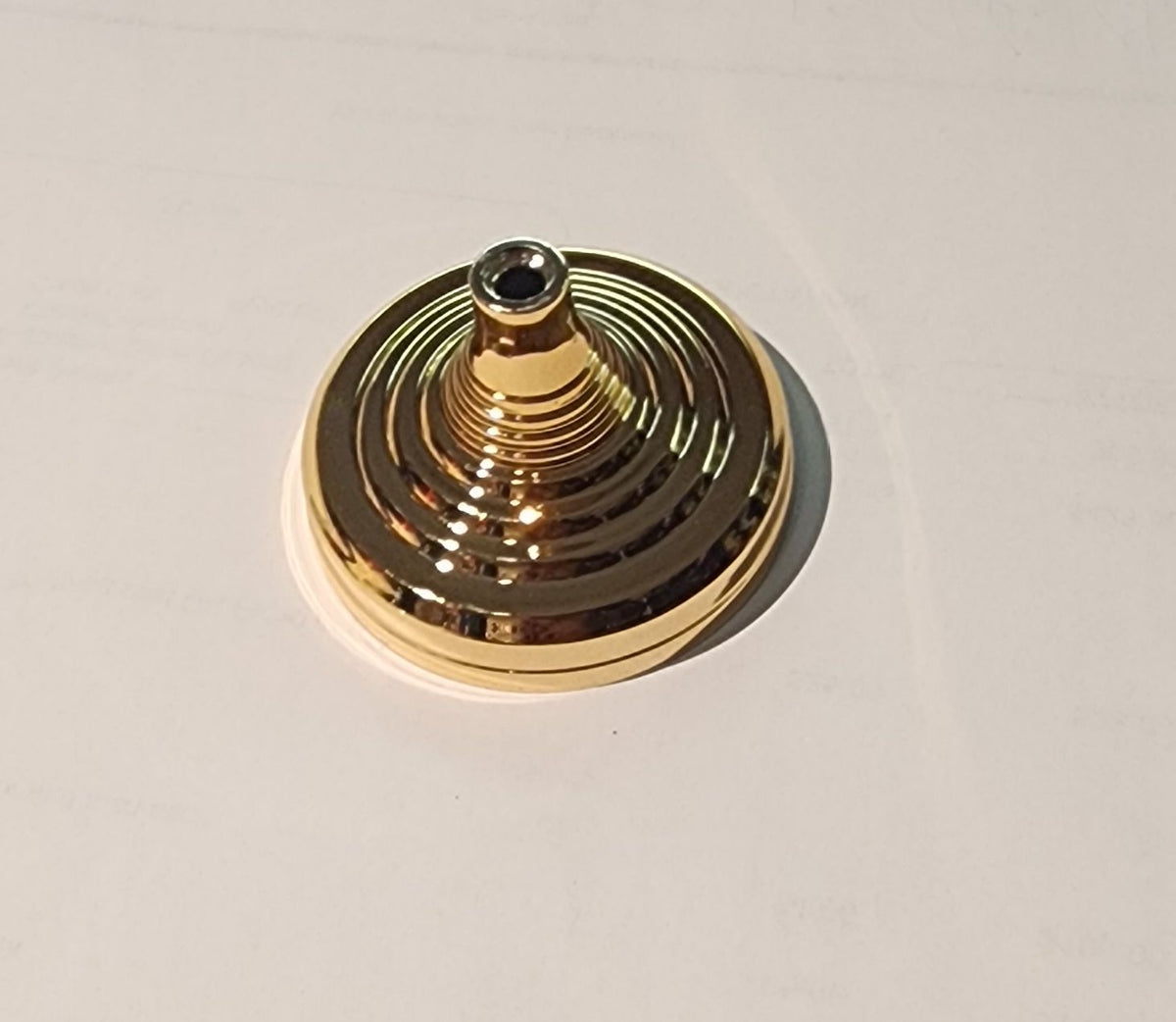GOLD BASE FOR 4X6 INCH STICK FLAG (ONE HOLE)