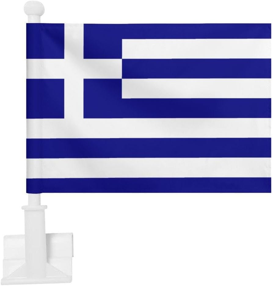 Greece Car Flag