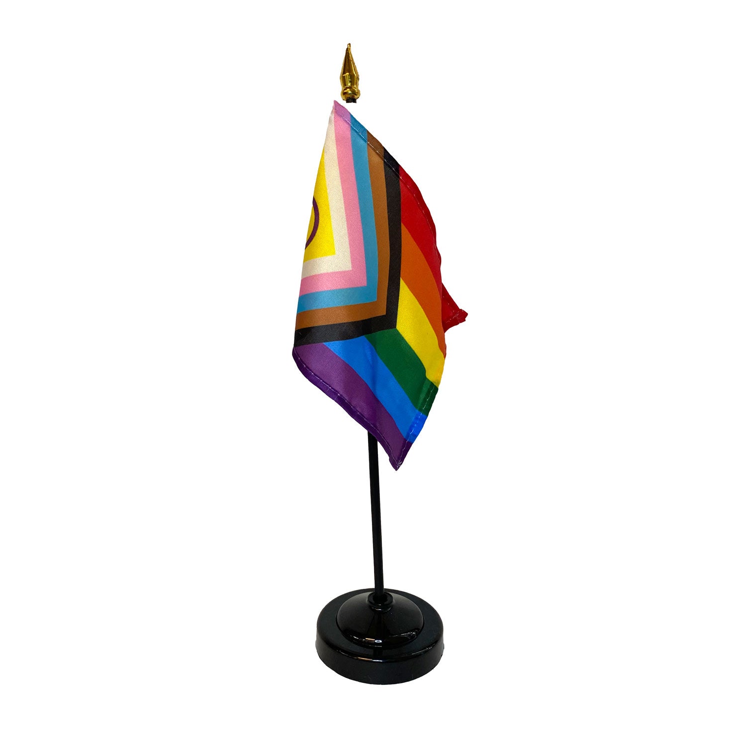Intersex Pride Flag 4x6 Inch Nylon Stick Flag without base
