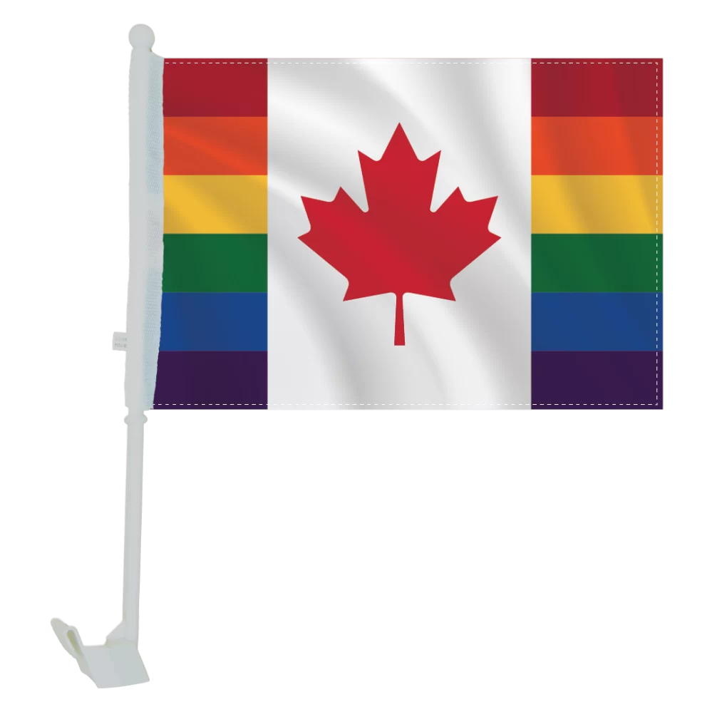 CANADA PRIDE CAR FLAG