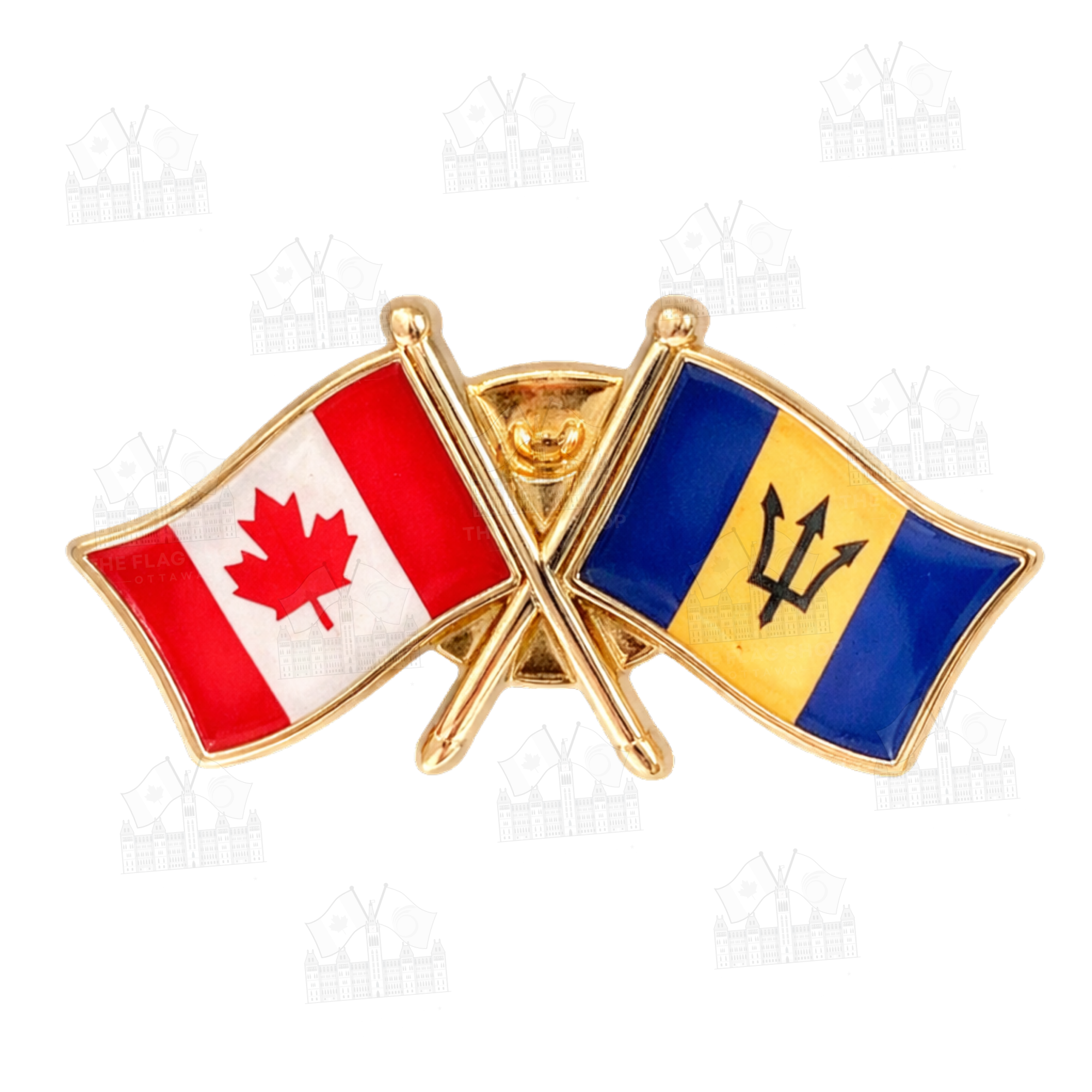 Canada x Barbados Friendship Pin