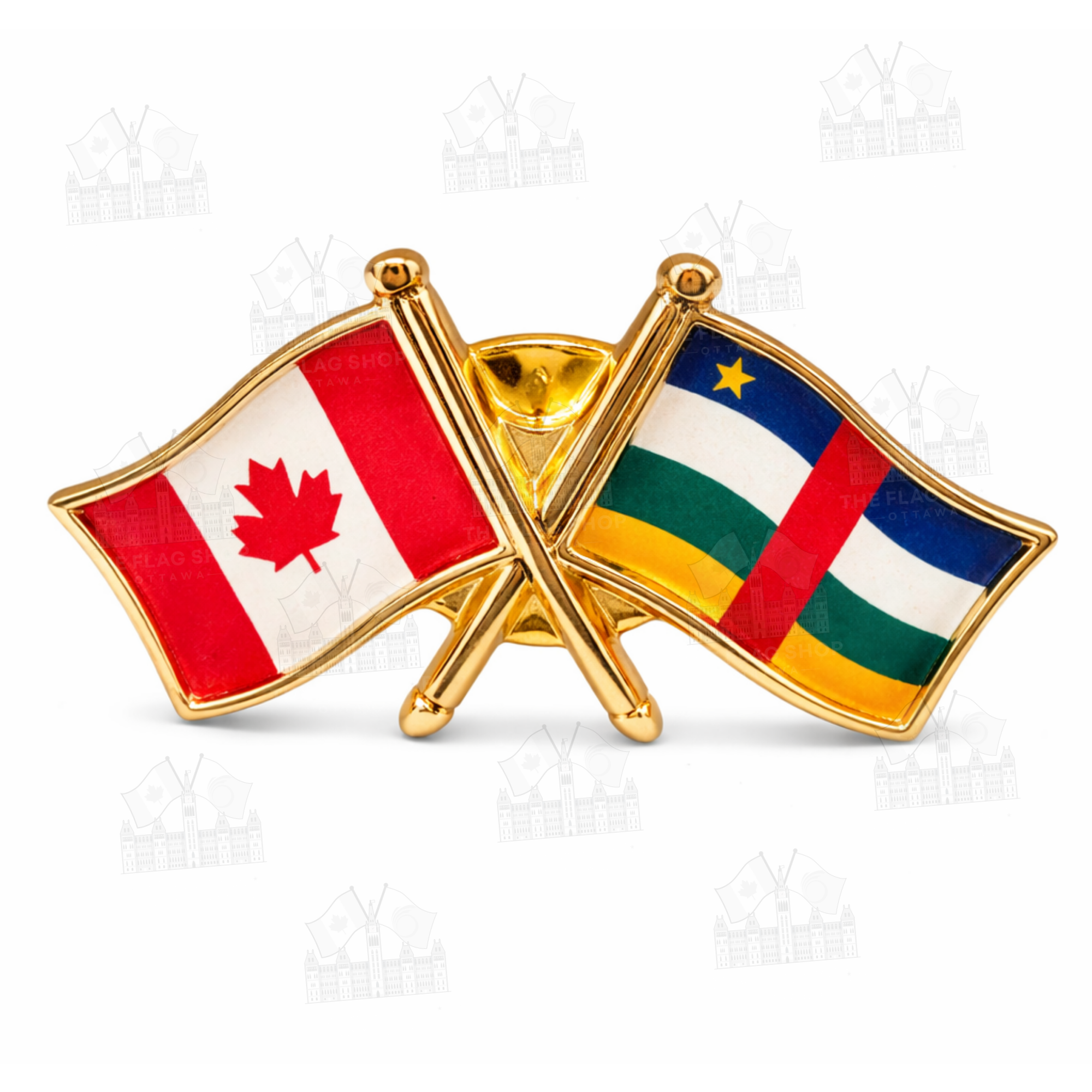 Canada x Central African Republic Friendship Pin