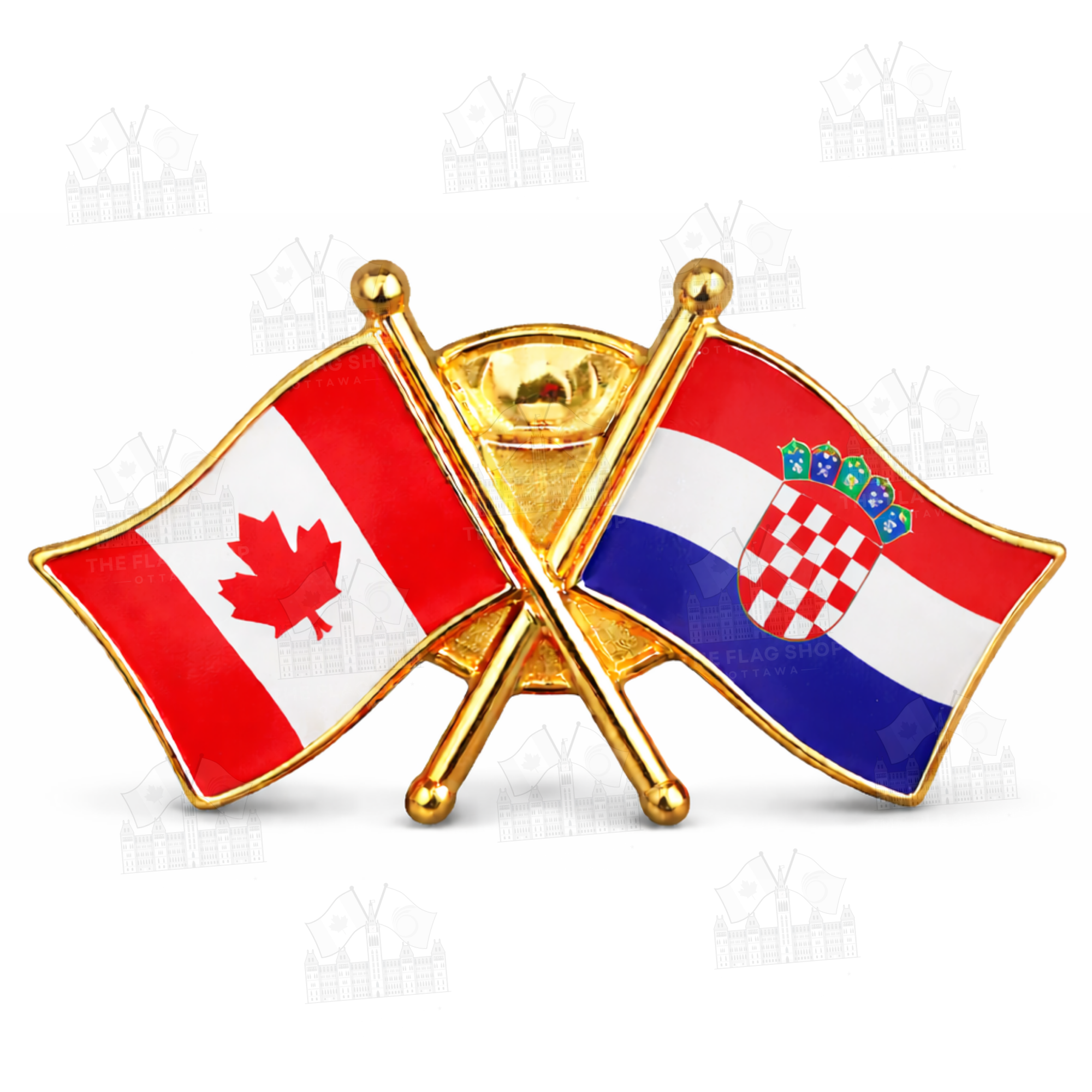 Canada x Croatia Friendship Pin