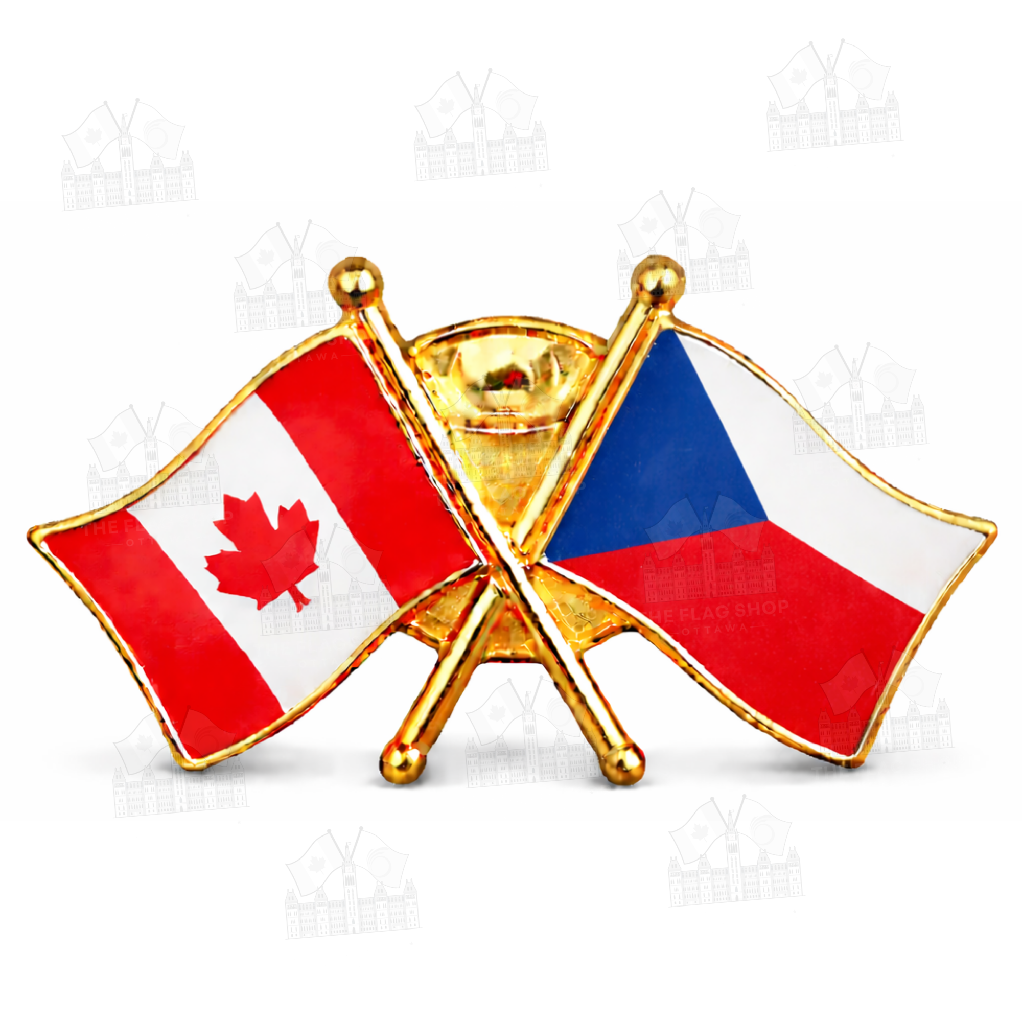 Canada x Czechia Friendship Pin
