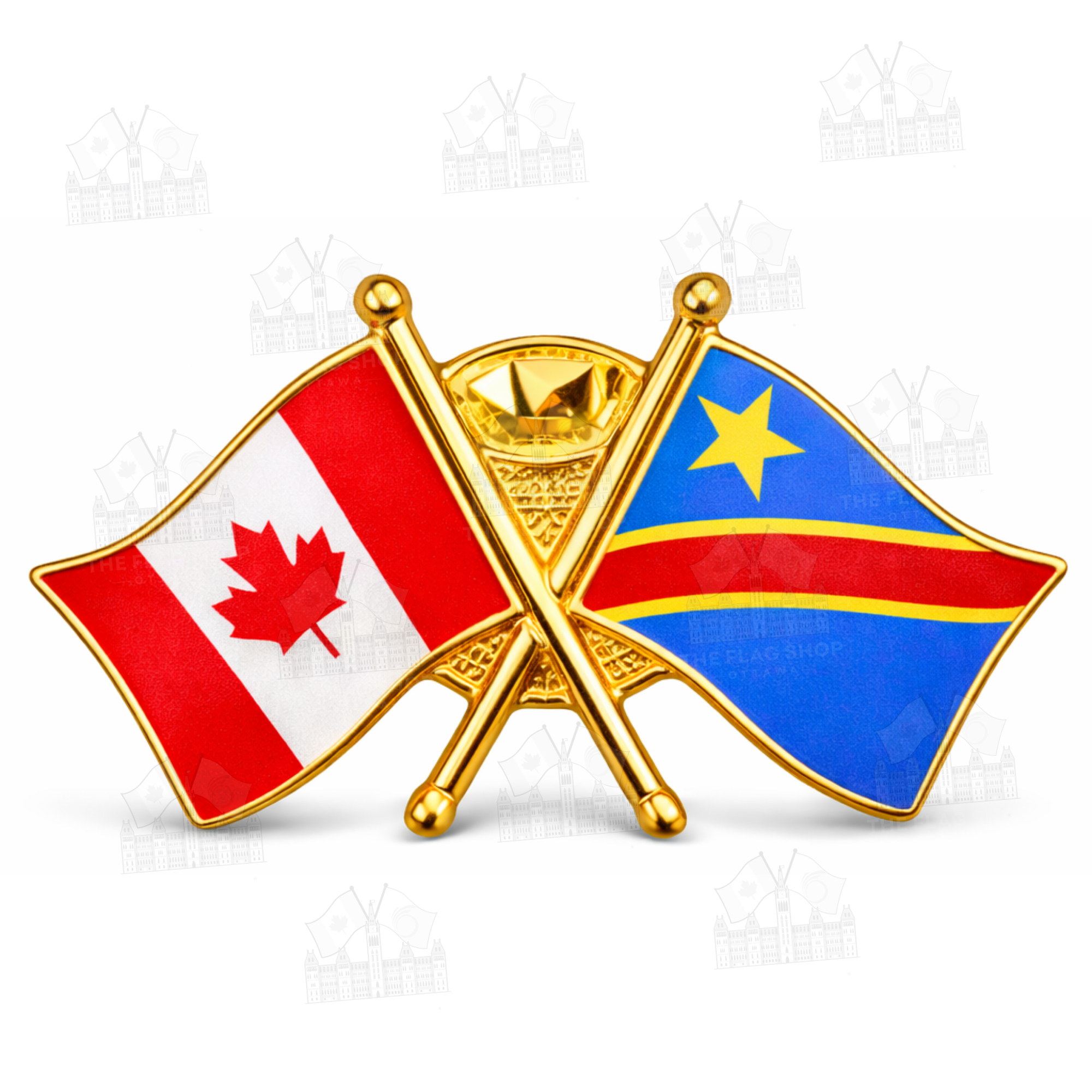 Canada x D.R. Congo Friendship Pin