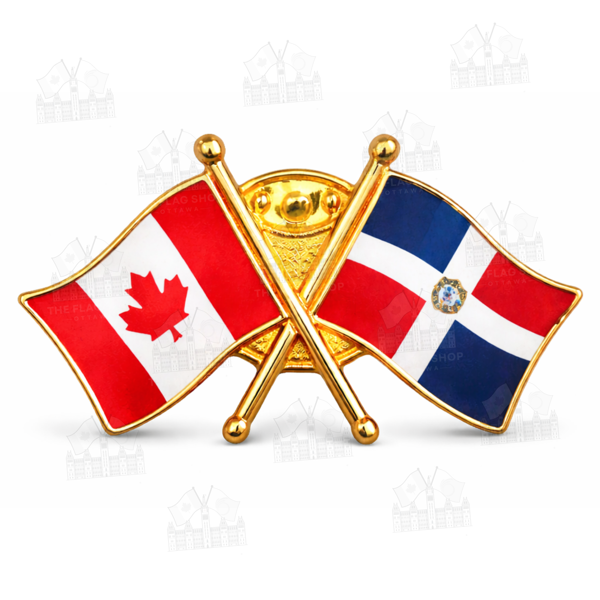 Canada x Dominican Republic Friendship Pin