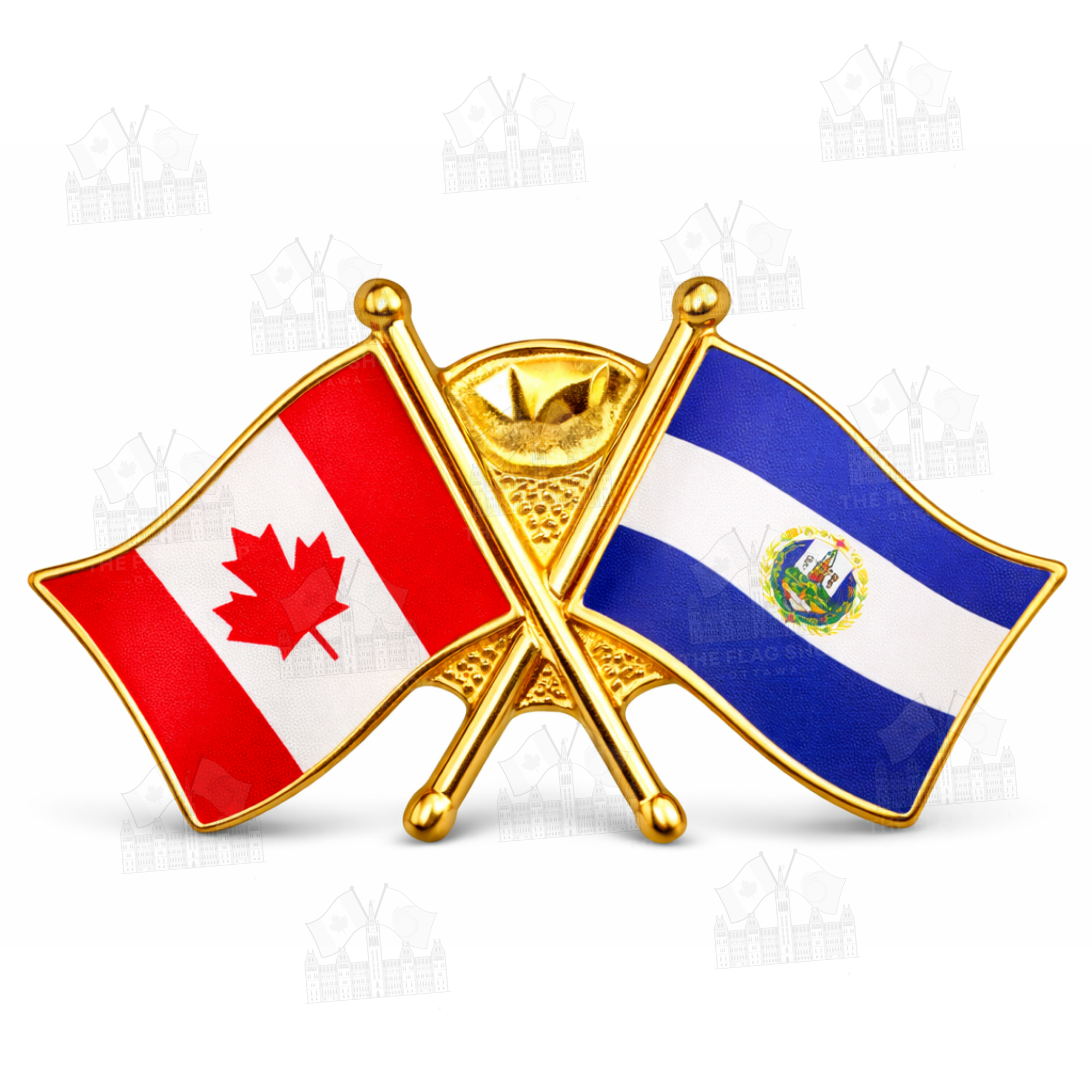 Canada x El Salvador Friendship Pin