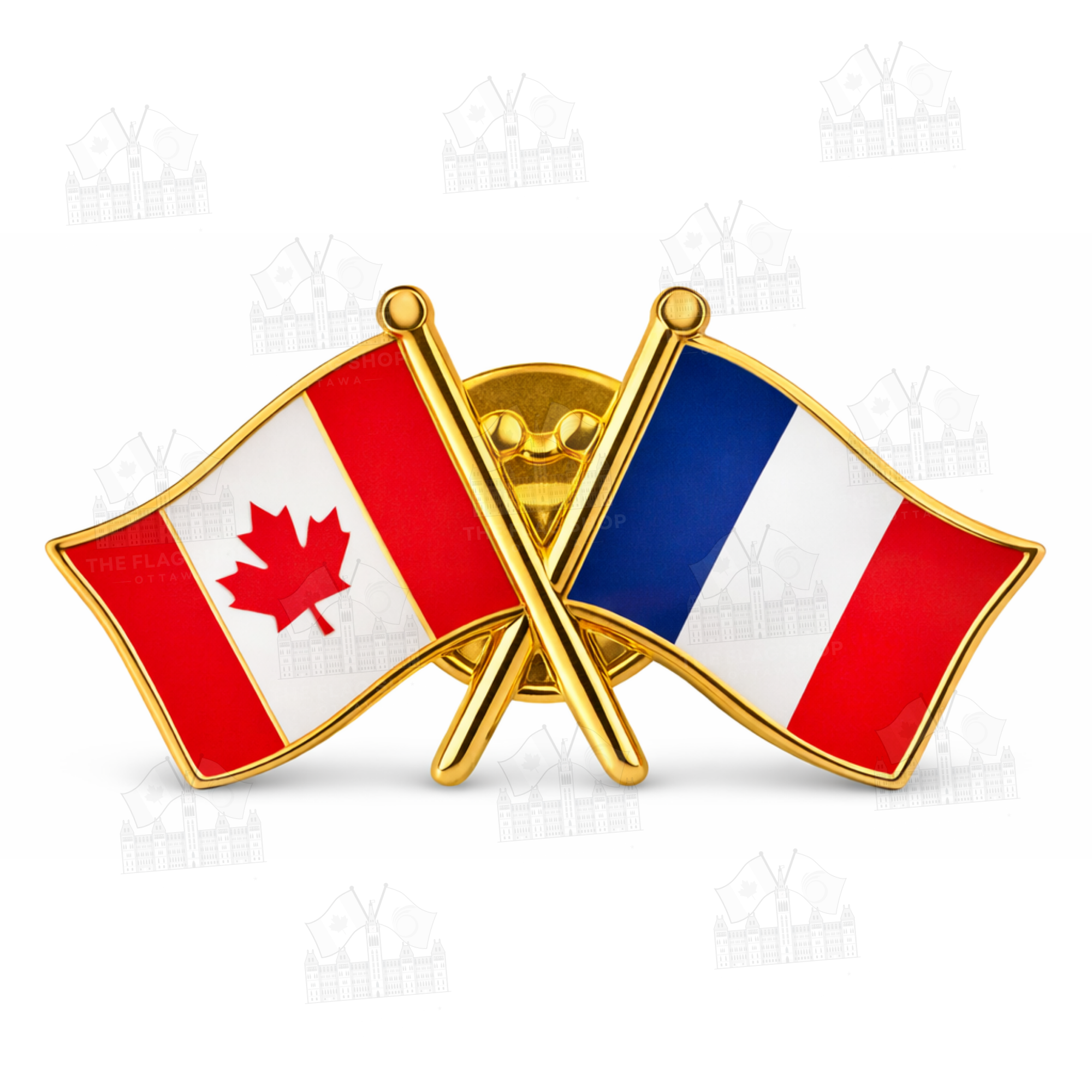 Canada x France Friendship Pin