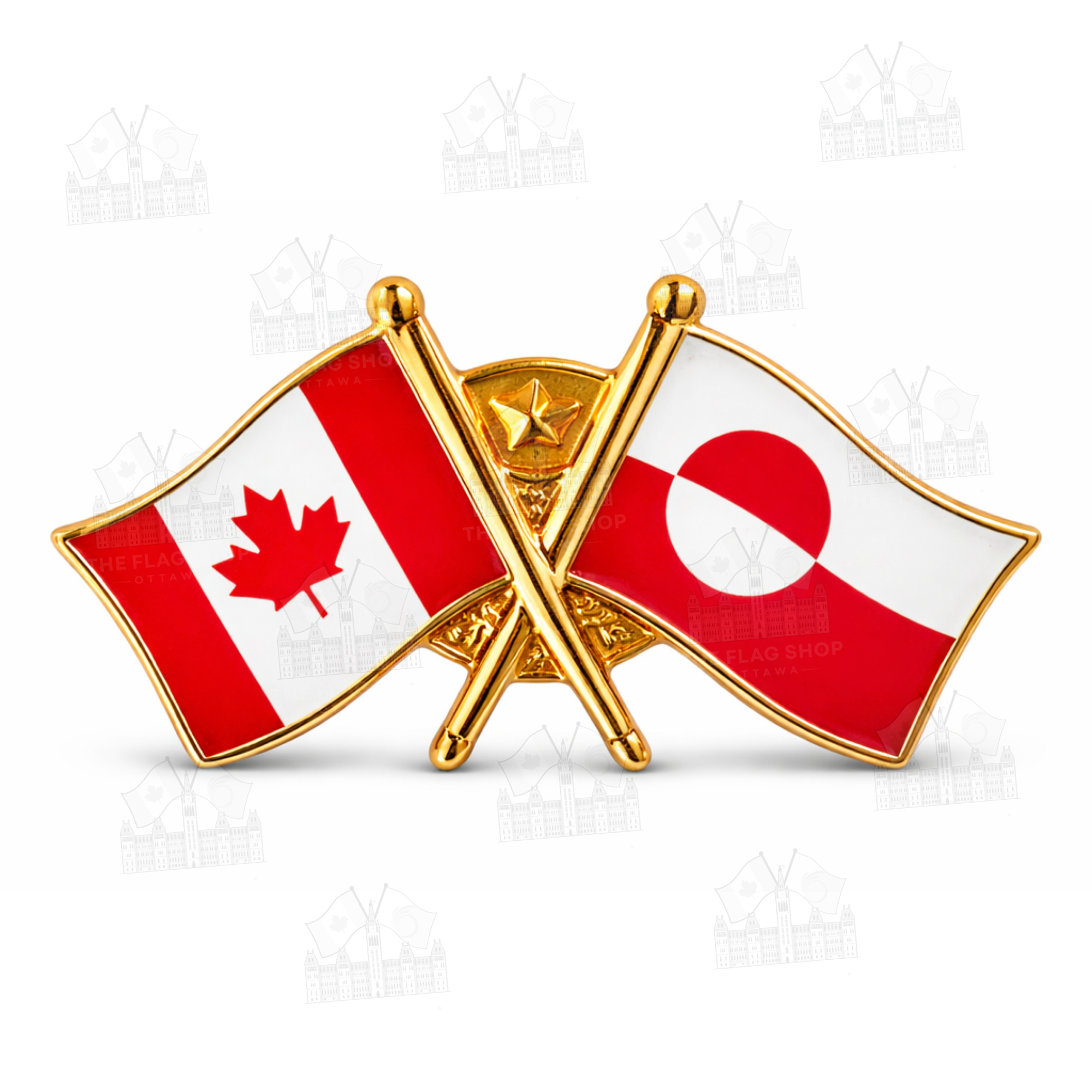 Canada x Greenland Friendship Pin