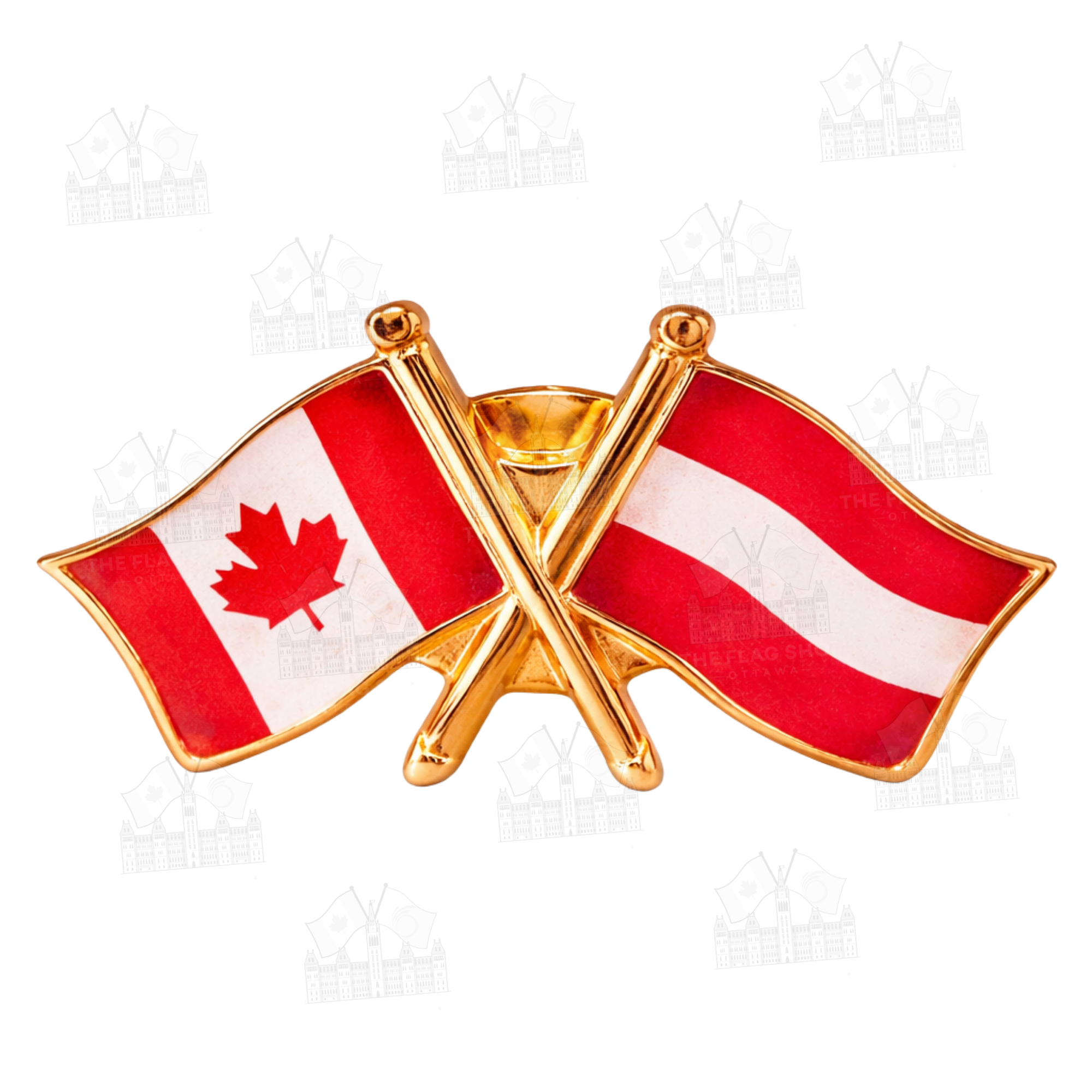 Canada x Latvia Friendship Pin