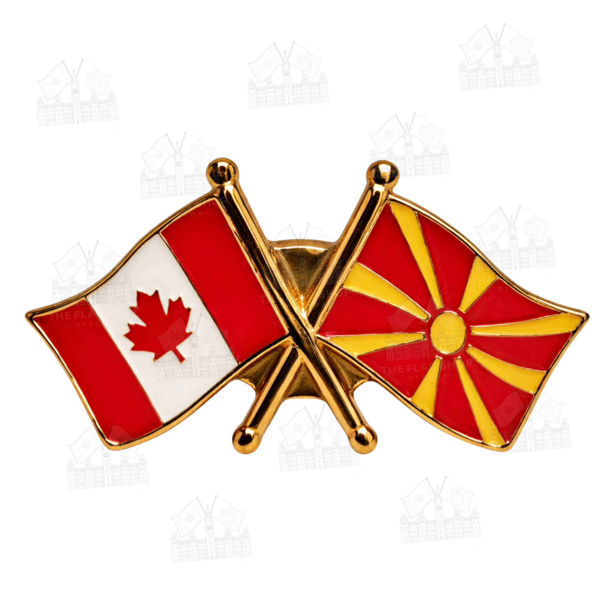 Canada x Macedonia Friendship Pin