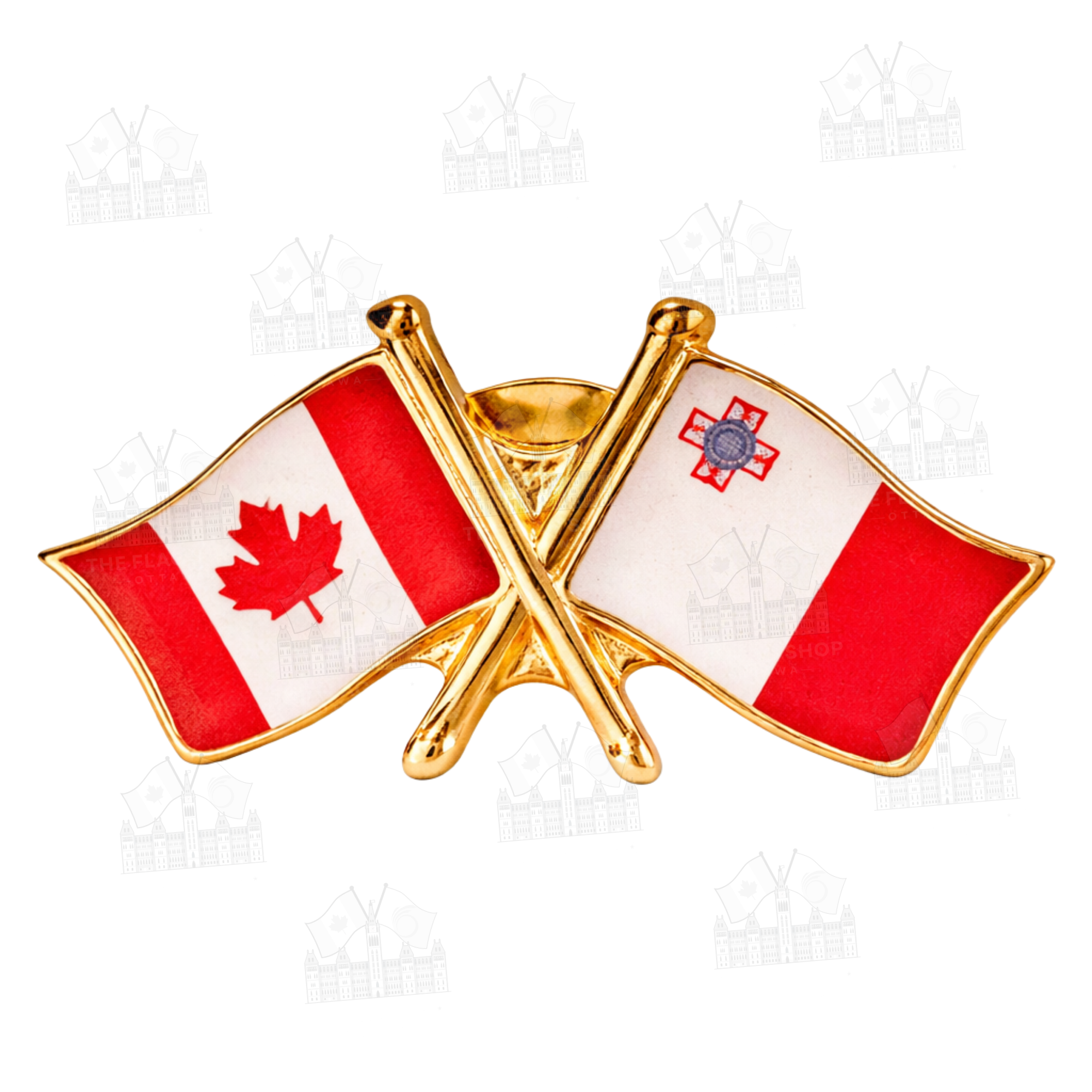 Canada x Malta Friendship Pin