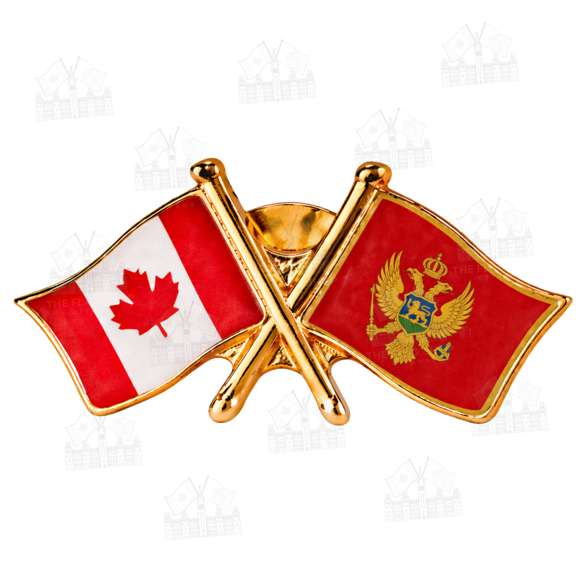 Canada x Montenegro Friendship Pin