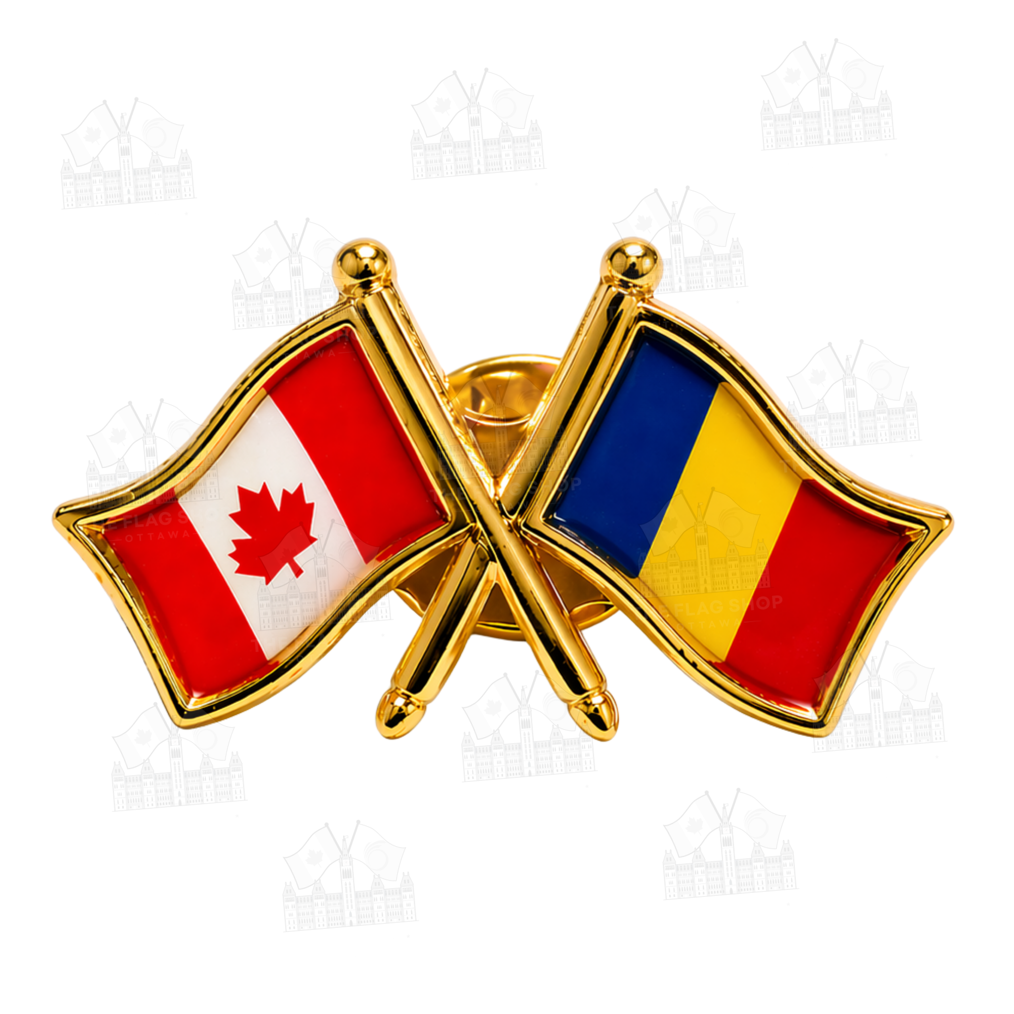 Canada x Romania Friendship Pin