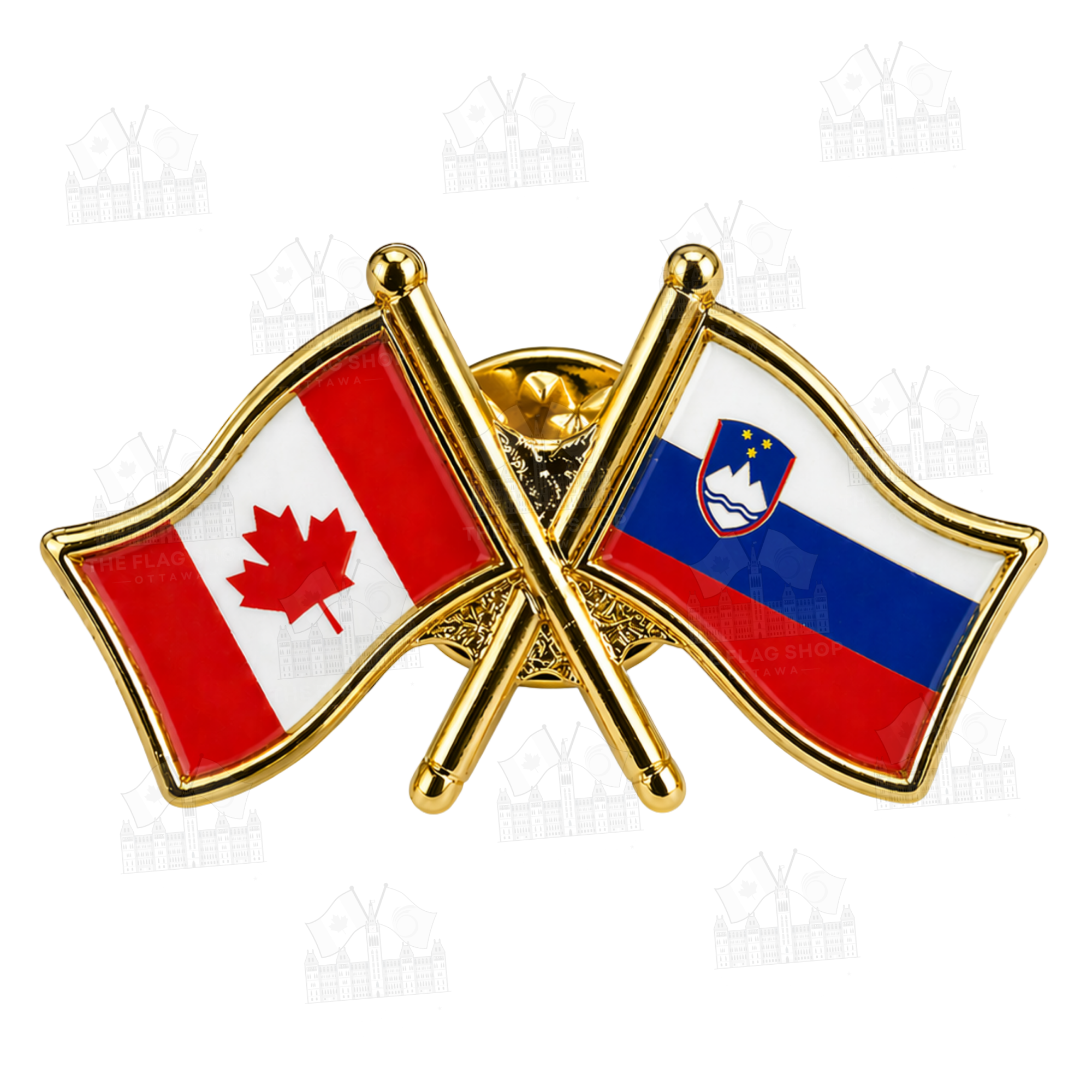Canada x Slovenia Friendship Pin