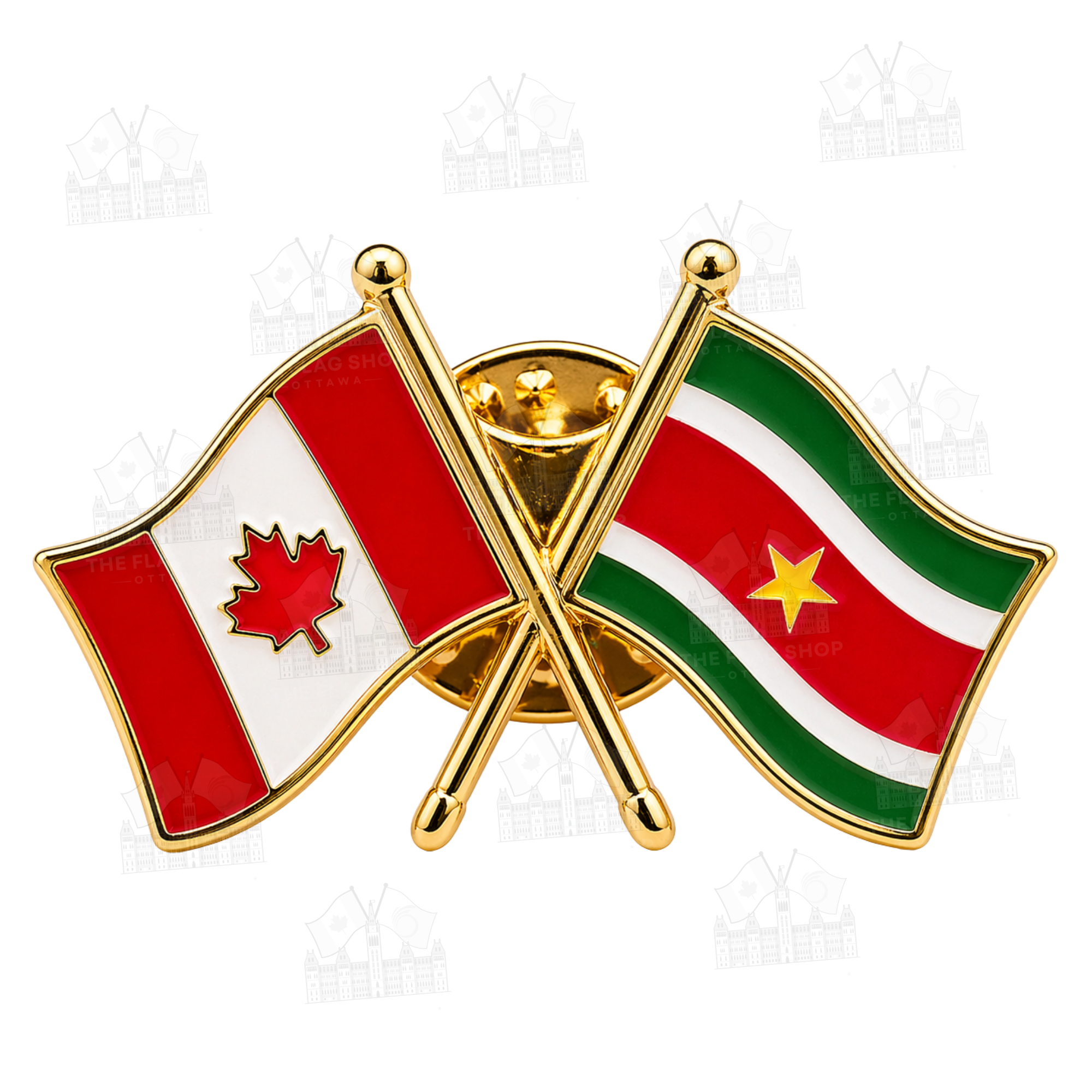 Canada x Surinam Friendship Pin
