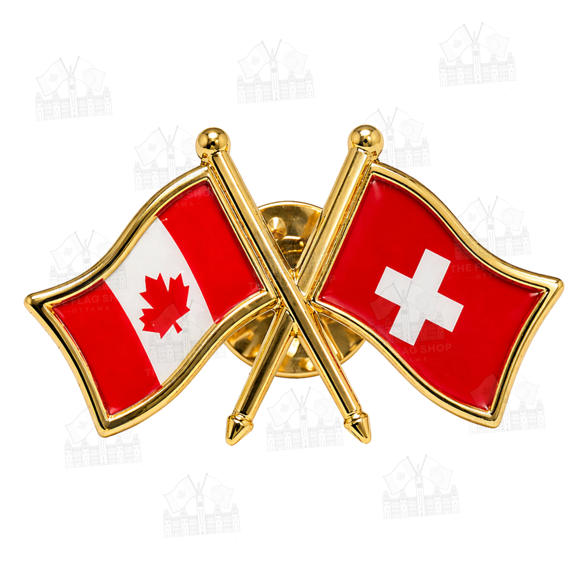 Canada x Switzerland Friendship Pin