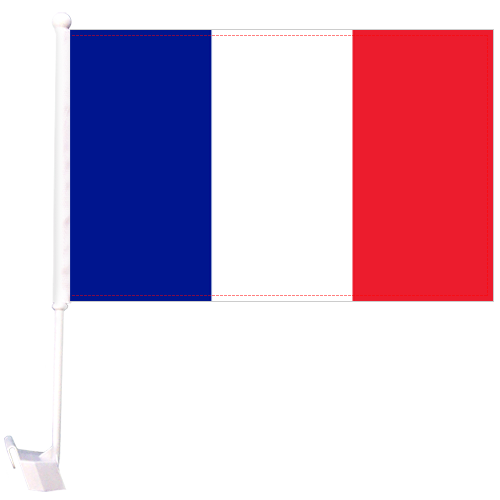 France Car Flags