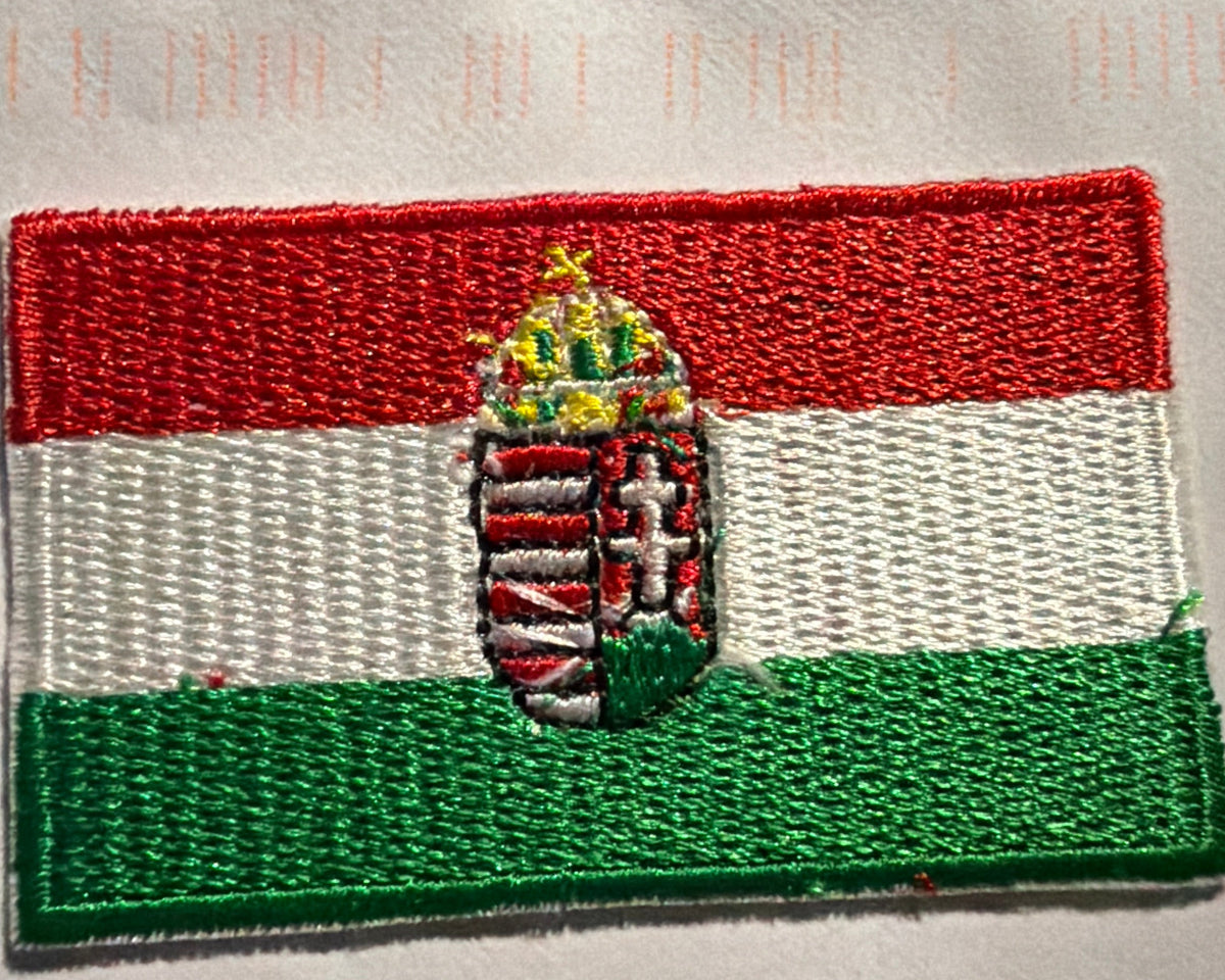 Hungary State Flag Backpack Crest
