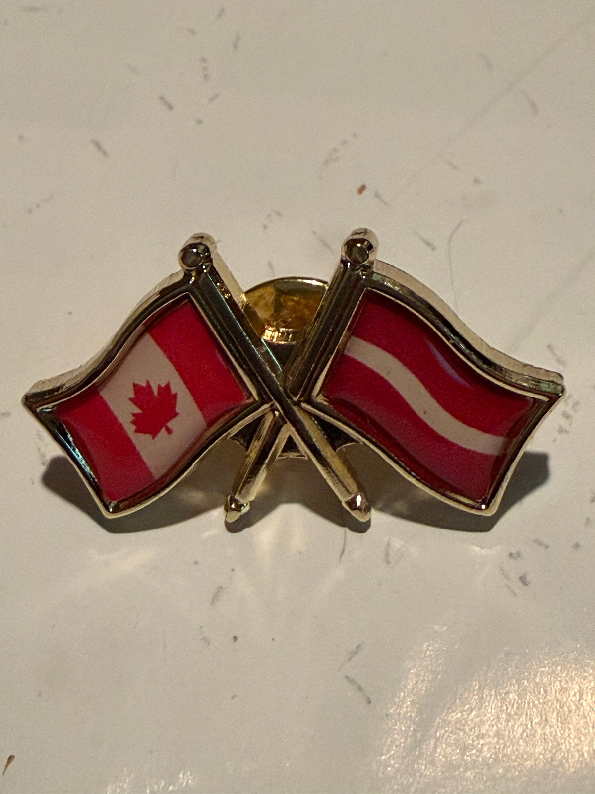 Canada x Latvia Friendship Pin