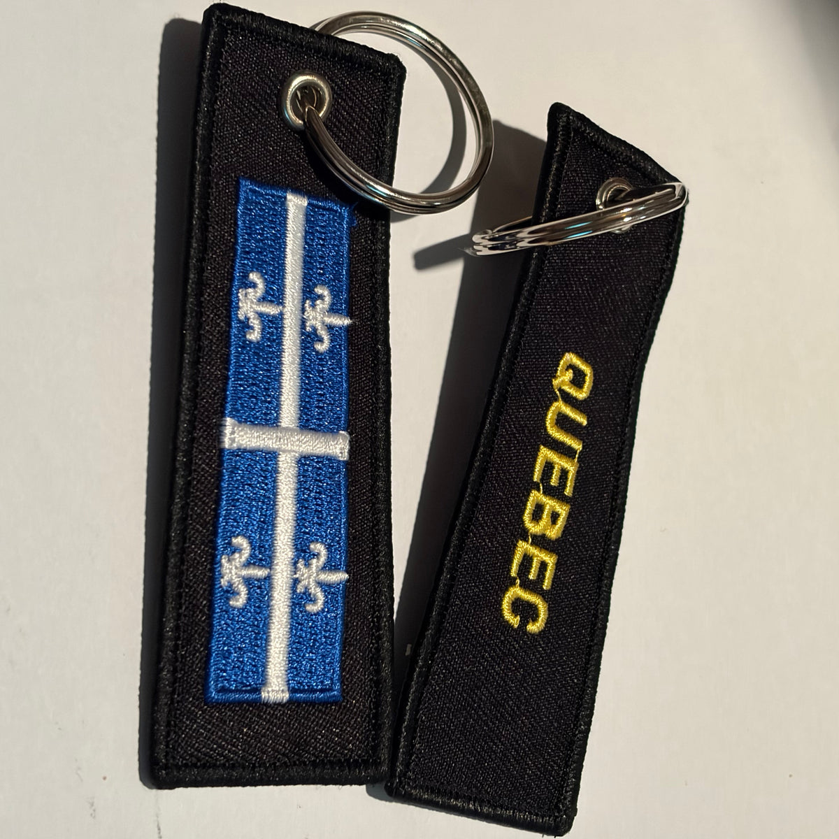 Quebec Keychain Cloth Embriodered