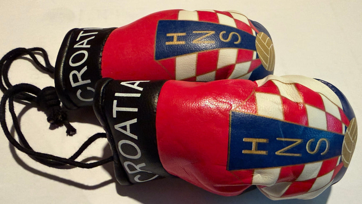 Croatia Car Mirror Boxing Gloves