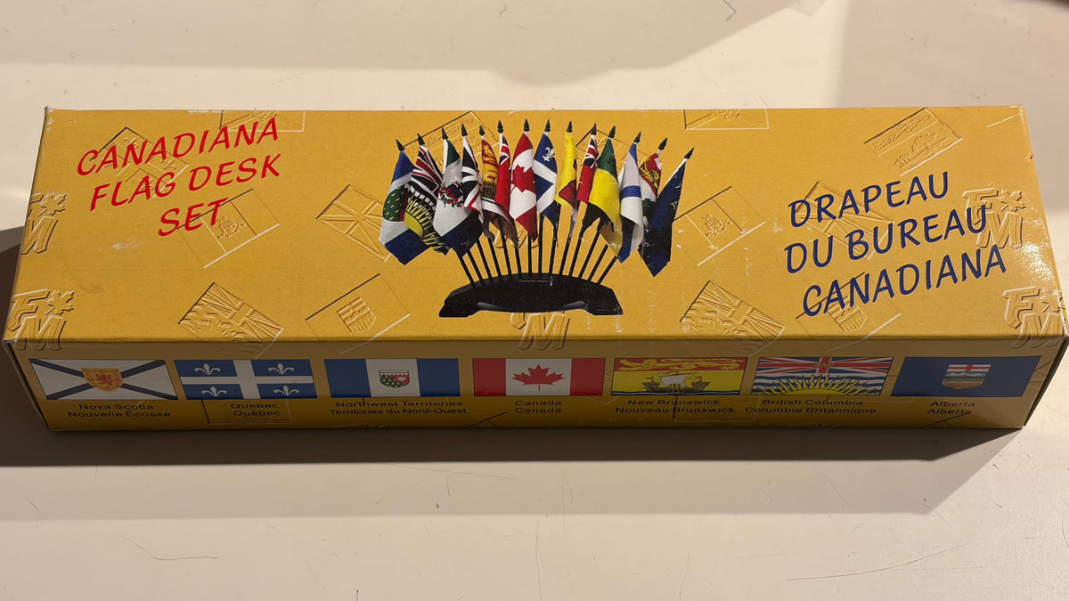 Provincial Stick Flag Set (14 Flags 4x6 inch with 17 hole base)