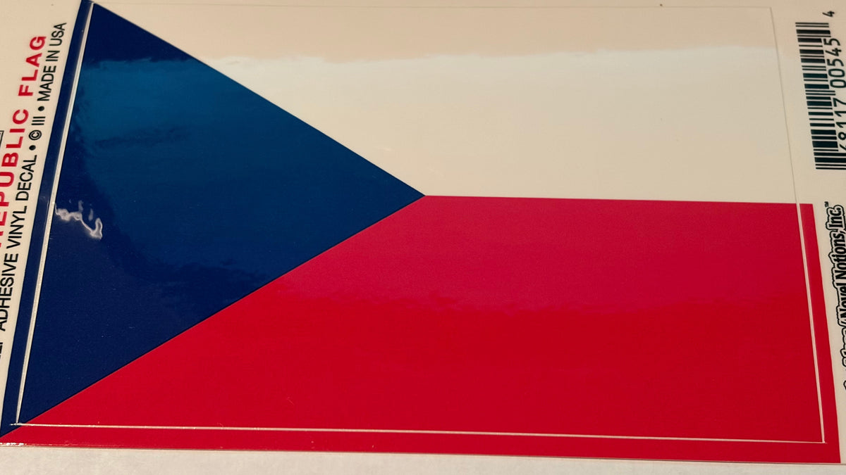Czechia Vinyl Decal 3.25x5"