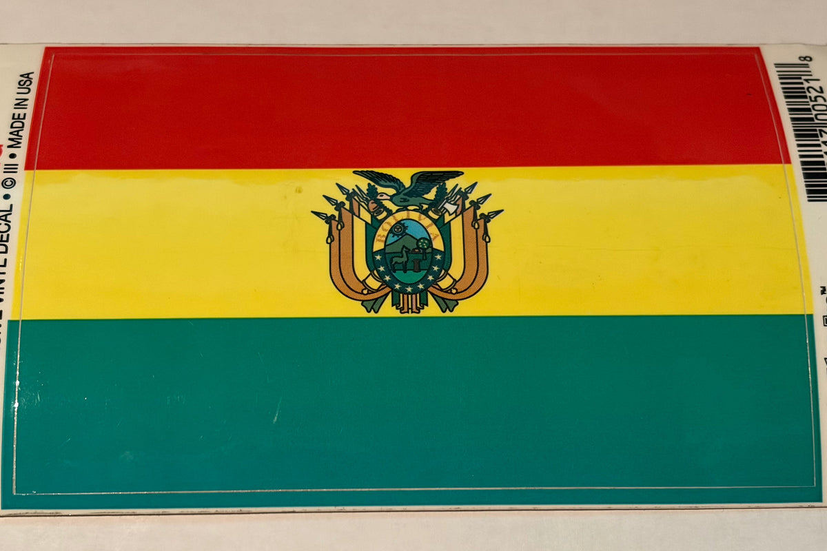 Bolivia Vinyl Decal 3.25x5"