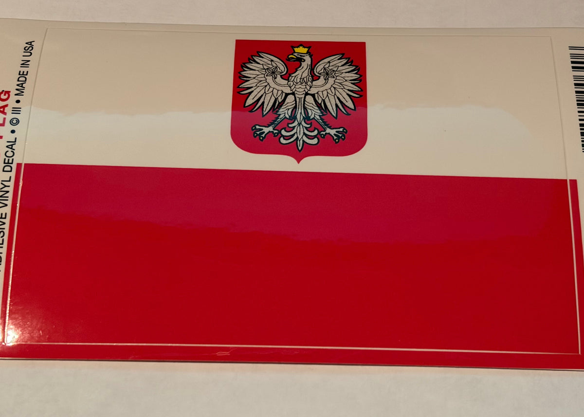 Poland Vinyl Decal 3.25x5"