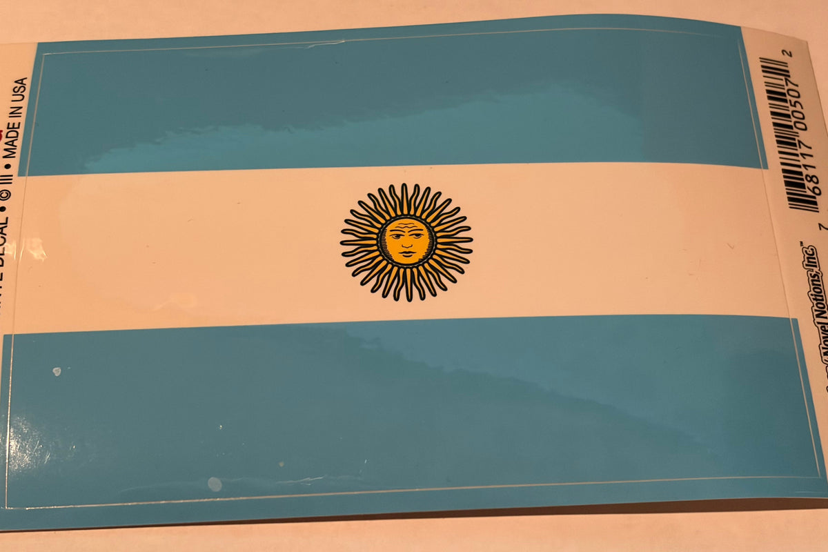Argentina Vinyl Decal 3.25x5"