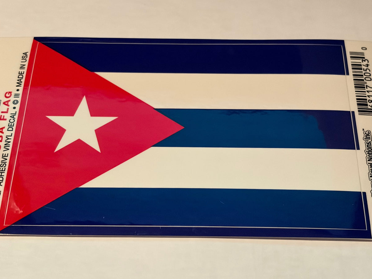 Cuba Vinyl Decal 3.25x5"