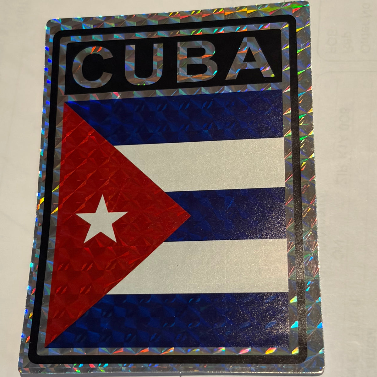 Cuba Reflective Decal
