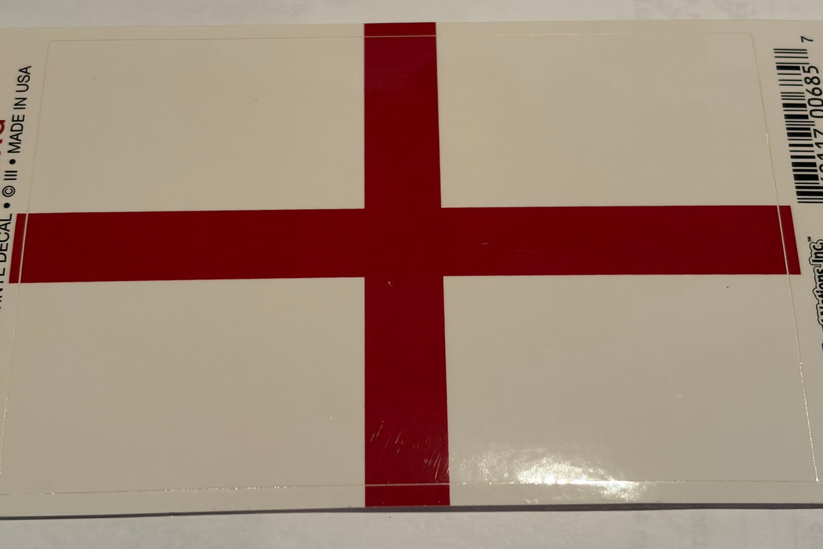 England Vinyl Decal 3.25x5"