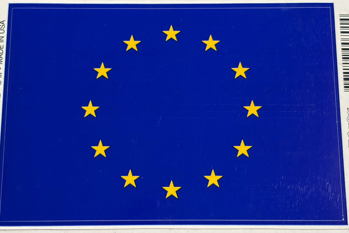 European Union Vinyl Decal/Bumper Sticker 3.25x5"