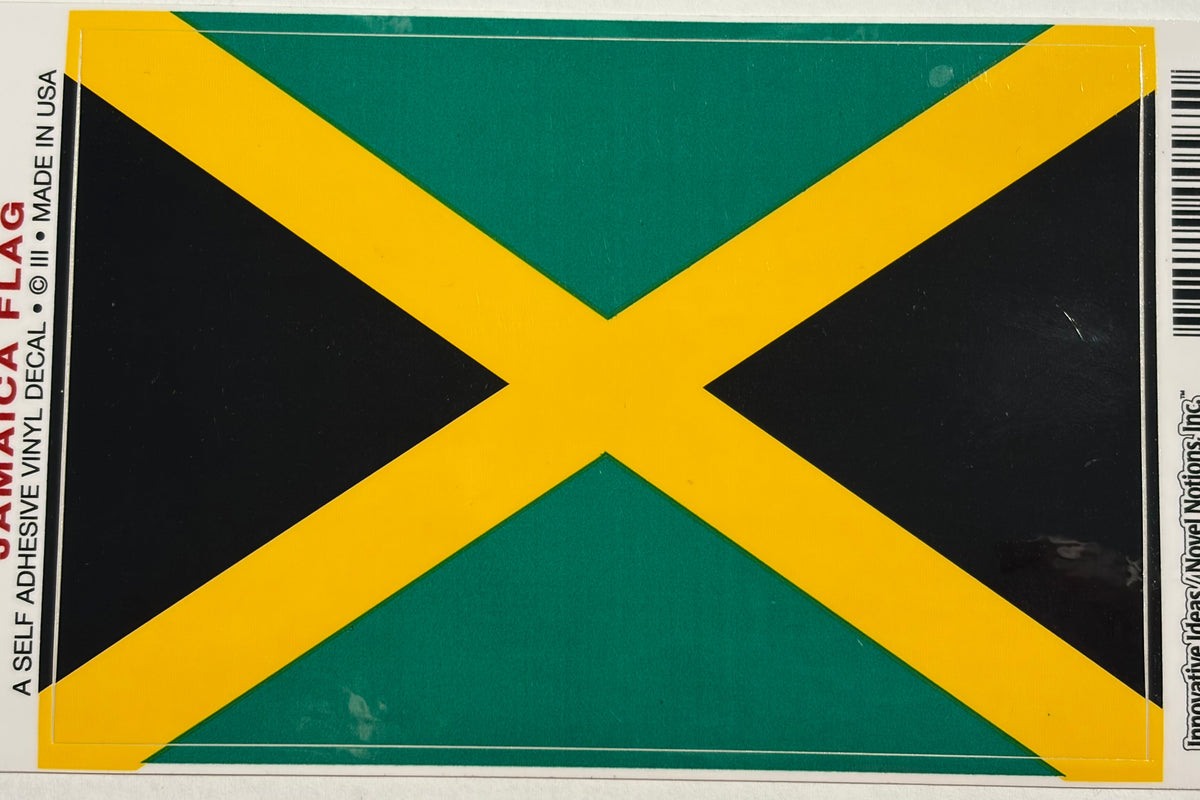 Jamaica Decal/Bumper Sticker Vinyl 3.25x5"