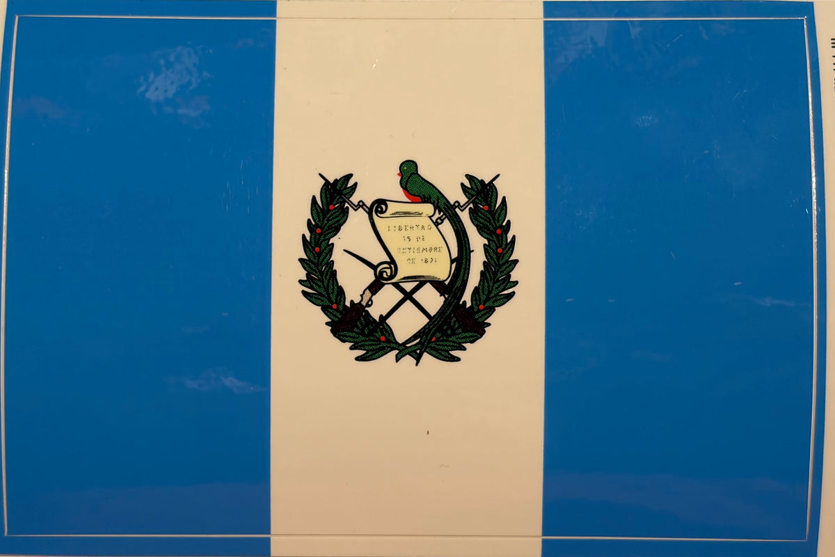 Guatemala Decal/Bumper Sticker Vinyl 3.25x5"
