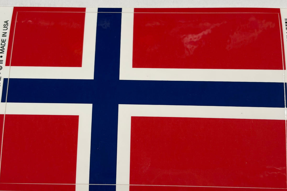 Norway Vinyl Decal/Bumper Sticker 3.25x5"