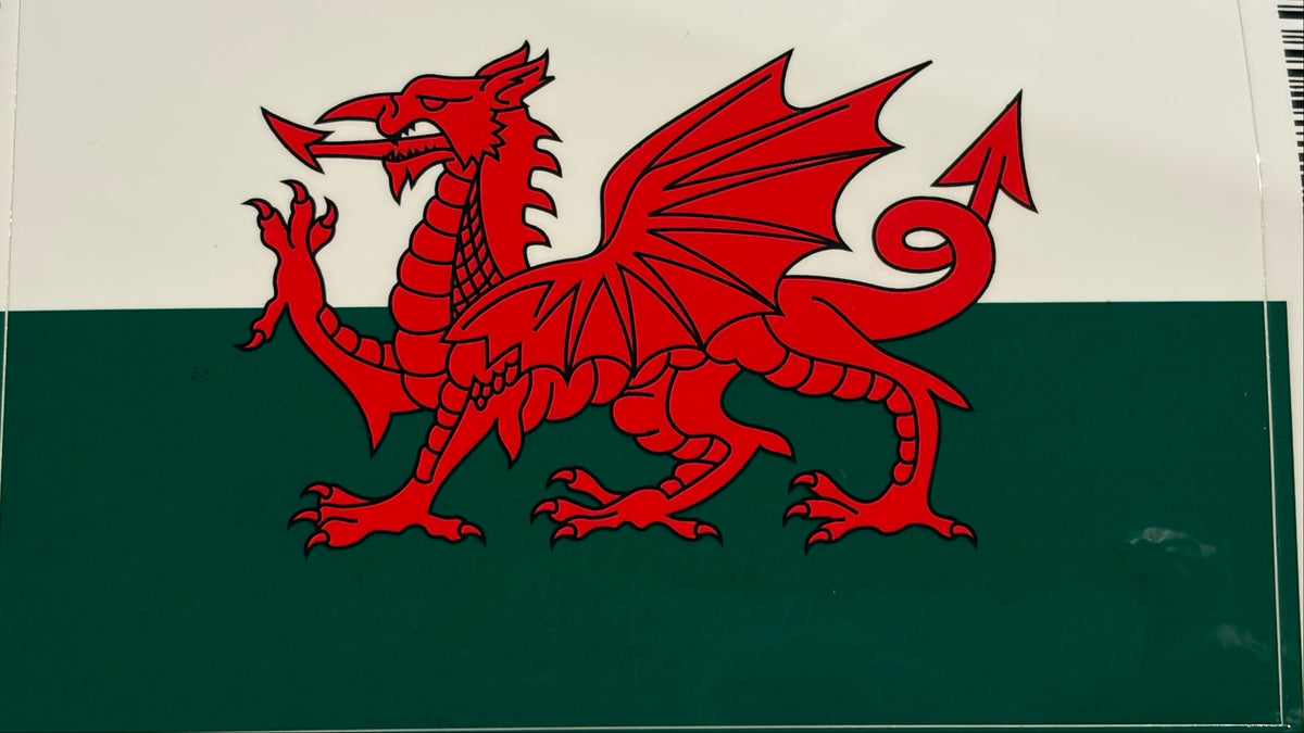 Wales Vinyl Decal/Bumper Sticker 3.25x5"