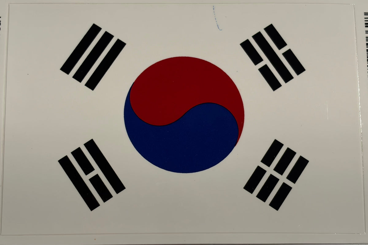 South Korea Vinyl Decal/Bumper Sticker 3.25x5"