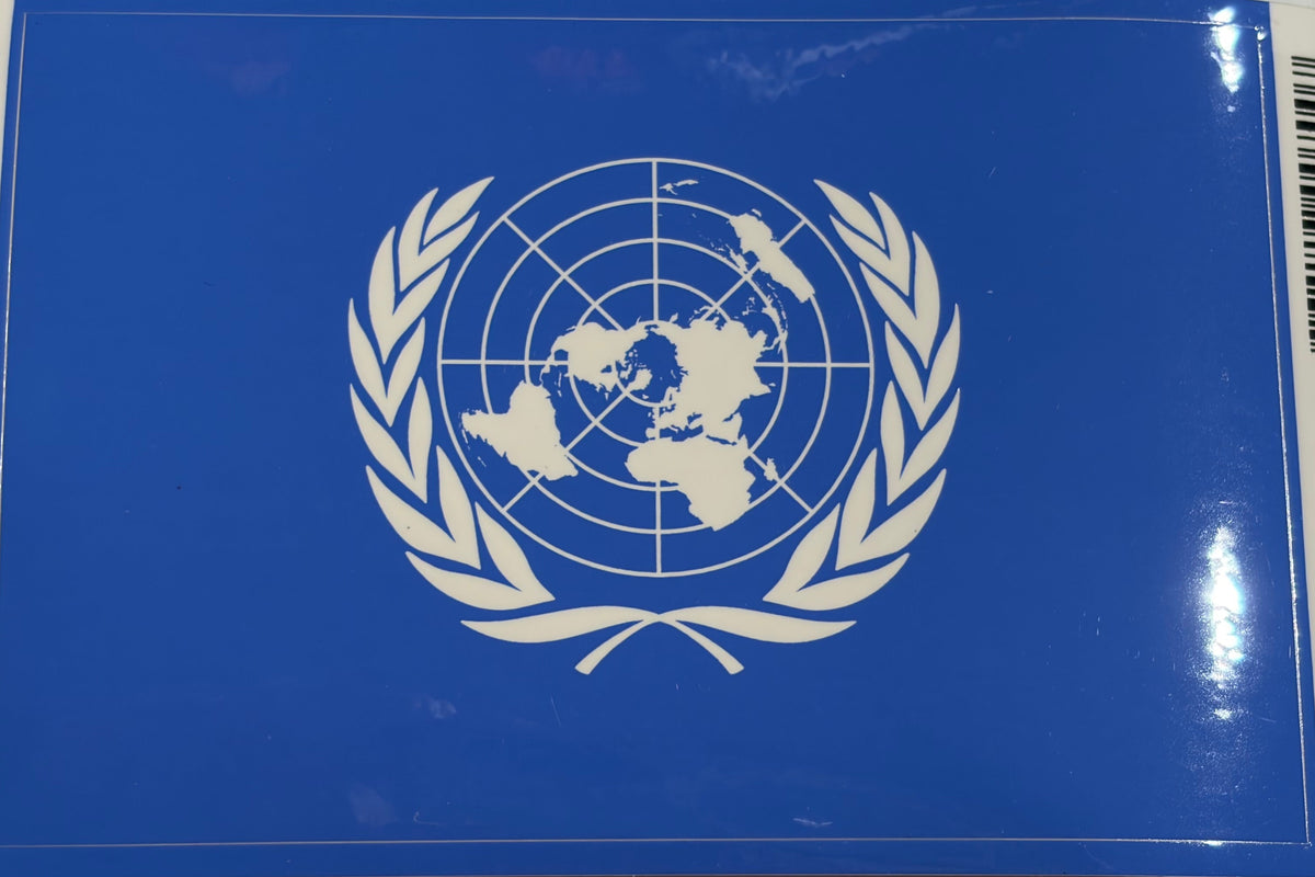 United Nations Vinyl Decal/Bumper Sticker 3.25x5"
